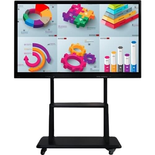 Weier 65 inch LCD Smart Whiteboard Infrared Multi Touch Screen Led Interactive display screen TV
