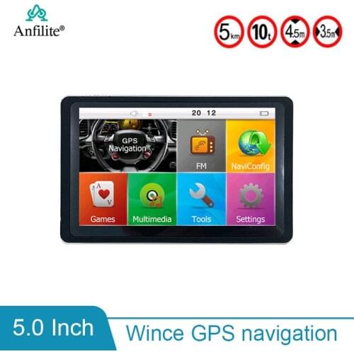 5 inch HD Car OS CE 6.0 GPS Navigation CPU 800MHZ FM/4GB 128M Newest Maps For Europe/USA/Russia MTK MS2531 vehicle Navigator