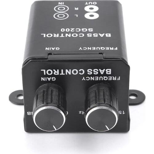 Car Audio Regulator Amplifier Bass Subwoofer Stereo Equalizer Controller 4 RCA