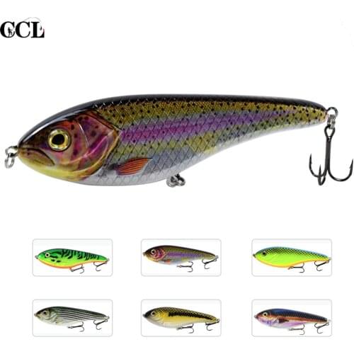 CCLTBA 6pcs/lot Big Game 15cm 81g Jerkbait Fishing Sinking Pike Muskies Wobblers Hard Jerk Bait Fishing Lure