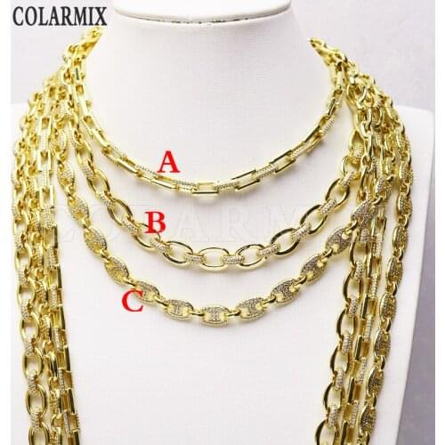 2 Meter Big O shape chain Gold necklace chain fashion jewelry chain gift for lady jewelry Necklace Wholesale jewelry 9778
