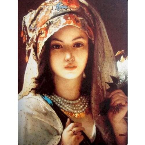 Gatyztory Frame DIY Painting By Numbers Religious Figures HandPainted Oil Painting Canvas Drawing Artwork Home Wall Decor