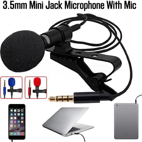 Changba People Karaoke Collar Clip Mini Microphone Computer Network Omnidirectional Recording Wired Capacitor Phone Microphone