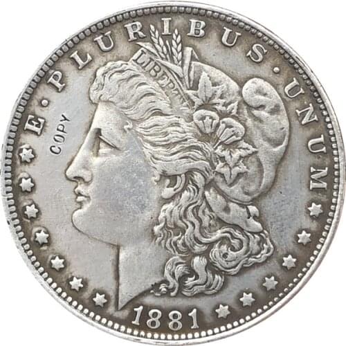 1881 USA Morgan Dollar coins COPY