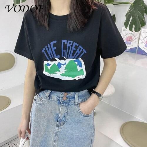 Summer 100% Cotton Tshirt Streetwear Oversize Harajuku Cool Japan Tops Casual Hip Hop Tshirt O-neck Punk Funny Student Tops Girl