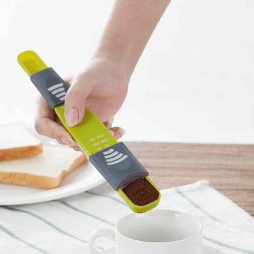 Adjustable Kitchen Scale 13G/ML Liquid Powder Measure Cup Metering Spoon Double Head Measuring Spoon for Cooking Seasoning Scale