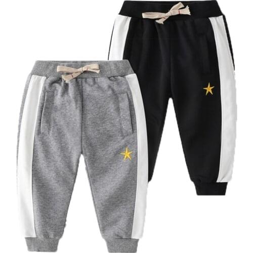 Fashion Boys Pants 2021 Autumn Kids Trousers 2-6 Years Children Cotton Cute Sweatpants Baby Pants Children Cool Boy Sport Pants