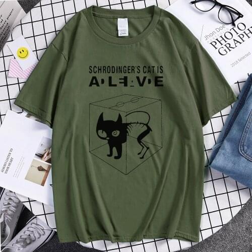 The Big Bang Theory Schrodingers Cat mens T-shirts pattern 2019 summer fashion casual t shirt streetwear hip hop brand top tee
