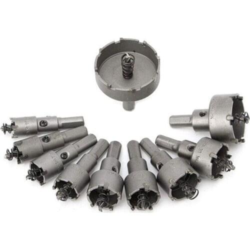 Alloy Stainless Steel Hole Saw Set 10-Piece Set of High-Speed Steel Hole Drill Bits(16/18/20/22/25/26/28/30/40/50)mm