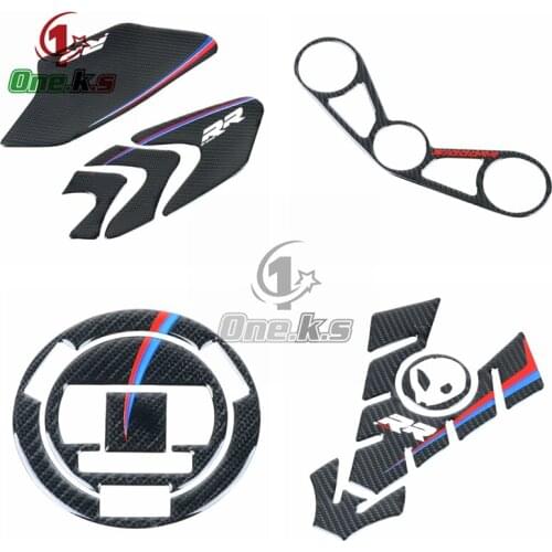 For BMW S1000RR 2010-2014 Tank Pad Gas Cap Sticker Motorcycle Triple Front End Upper Top Clamp Decal