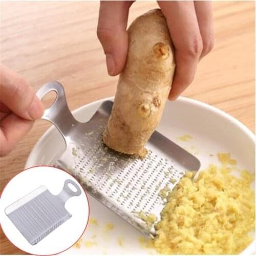 Stainless Steel Ginger Garlic Press Crusher Mini Garlic Grater Slicer