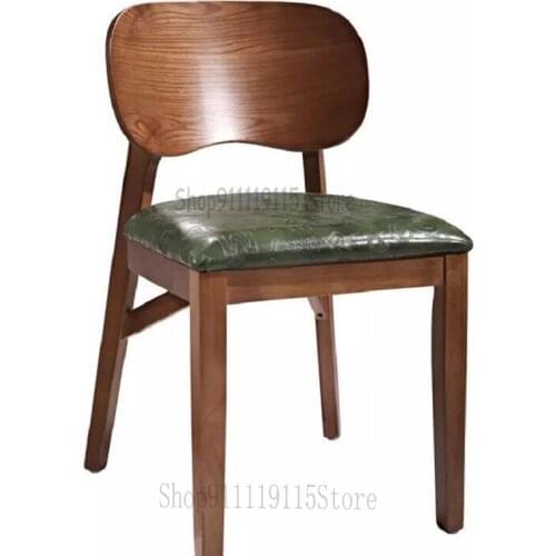 Nordic Dining Chair Western Restaurant Table Chair Milk Tea Shop Simple Leisure Soft Bag Chair Coffee Shop Negotiation Restauran