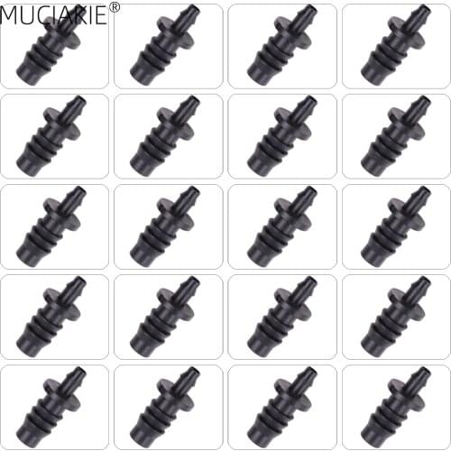 MUCIAKIE 20PCS 8/11MM to 4/7mm Reducing Barbed Straight Connectors 3/8'' to 1/4'' Reduced Barb Micro Drip Irrigation Fittings