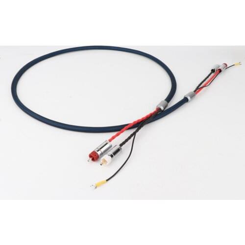 Preffair R24X04 OFC Silver Plated With Shielding RCA 5 pin DIN XLR U Spade Plug Audio Phono Tonearm Cable With Ground Wire