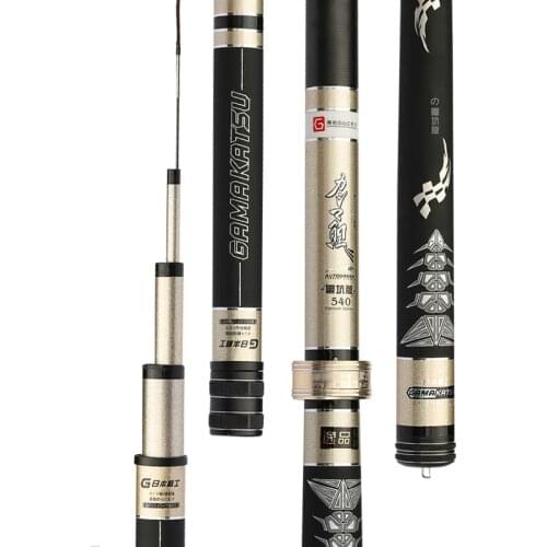 3.6m-7.2m Fishing Rod Super Hard Carp Wedkarstwo Olta Carbon Fiber Long Section Hand Stick Black Pit Fishing Canne Vara De Pesca