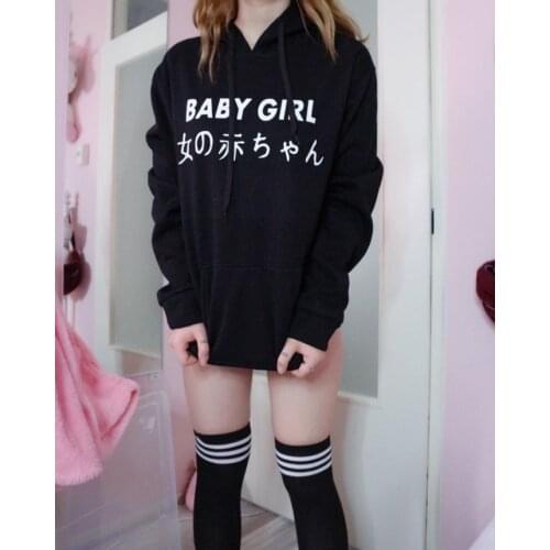BABY GIRL Sweatshirts Plus Size Hooded Female Pullover Fleece Spring Autumn Hoodies Woman