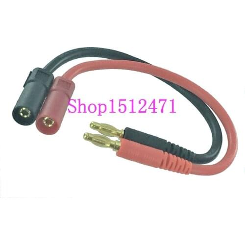 XT150 Bullet Male to 4mm Banana Plug Charger Cable 12AWG 20CM Wire for Battery