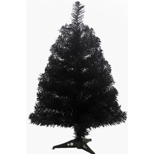 0.6m / 60cm black Christmas tree New Year gifts Christmas home office desktop decorations
