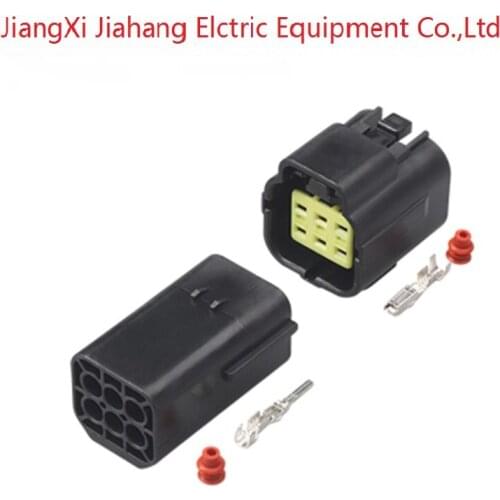 174264-2 174262-2 Freeshipping 200sets DJ70616Y-1.8-11/21 6Pin AMP Car Electrical Wire Connectors for VW,BMW,Audi,Toyota,NISSAN