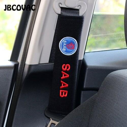 2pcs/lot Car Interior Accessories Protection Shoulder Seat Belt Cover Car Styling Case For Saab 9 3 9-3 9-5 93 95 2012 2018 2019