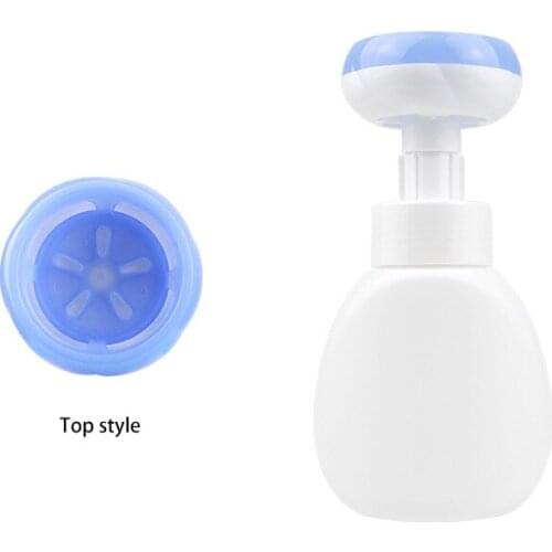250ml Durable Refillable Facial Cleanser Foam Mousse Flower Pump Bubble Hand Soap Bottle Head Lotions Shampoo Empty Bottle