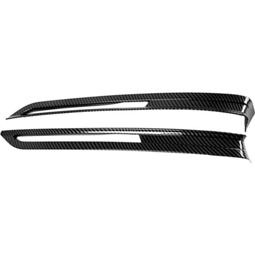 Car ABS Carbon Fiber Front Bumper Fog Light Lamp Frame Cover Trim for Mazda CX30 CX-30 2020 2021