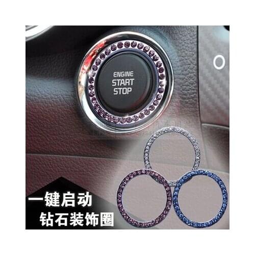 Car-styling Start Stop Button Ignition Key Ring For Nissan Geniss Juke Almera Primera pathfinder Sentra Versa Altima Sentra