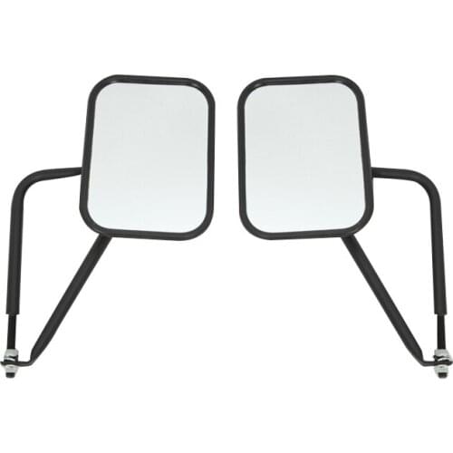 J320 Auto Parts 1 Pair Rearview Mirror Chrome Cover Manual Side View Pair Mirrors for Jeep Wrangler JK 07-17 LANTSUN