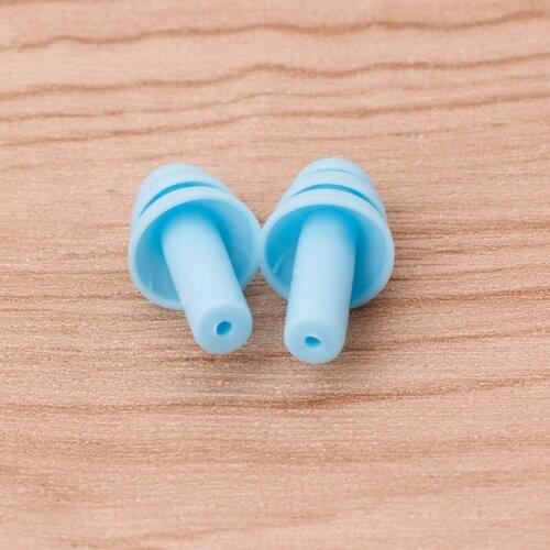 P82F 2pcs Silicone Ear Plugs Anti Noise Snore Earplugs Comfortable For Study Sleep