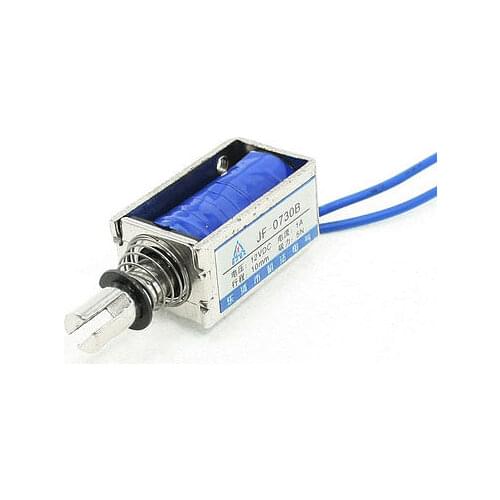 DC 12V 1A 10mm Stroke 5N 1LB Force Open Frame Solenoid Electromagnet