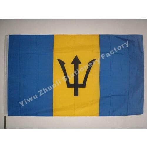 Barbados Flag 150X90cm (3x5FT) 115g 100D Polyester Double Stitched High Quality Free Shipping