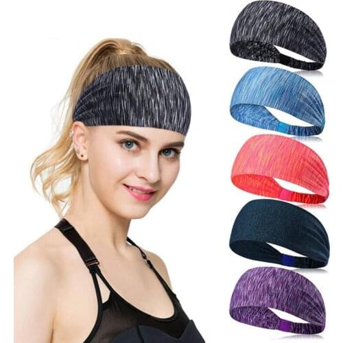 Elastic Women Men Sports Sweatband Gym Fitness Headband Breathable Running Sweat Band Basketball Volleyball Yoga Hair Band
