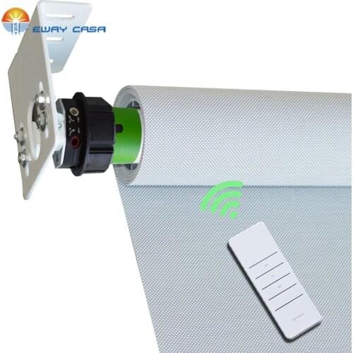 EWAY CASA 47mm Motorized Roller Blinds Electric 100% blackout Roller Blinds Sunscreen roller Shades for office MRB_A_40QDY
