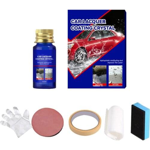 30ml Car Hydrophobic Coating Set Nano Ceramic Crystal Coating Liquid Paint Care Anti-Scratch Coating Agent Plated Crystal Liquid