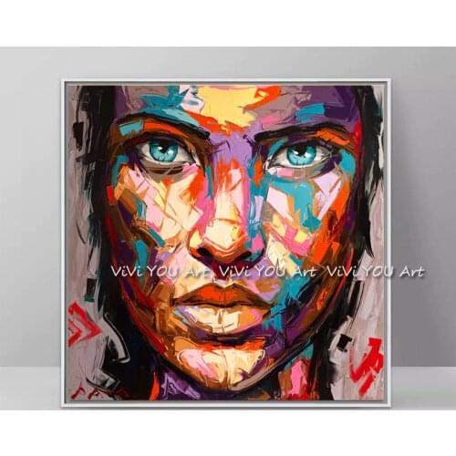 Handmade Francoise Nielly Marilyn Monroe portrait canvas painting Palette knife Face Oil painting wall picture for living room