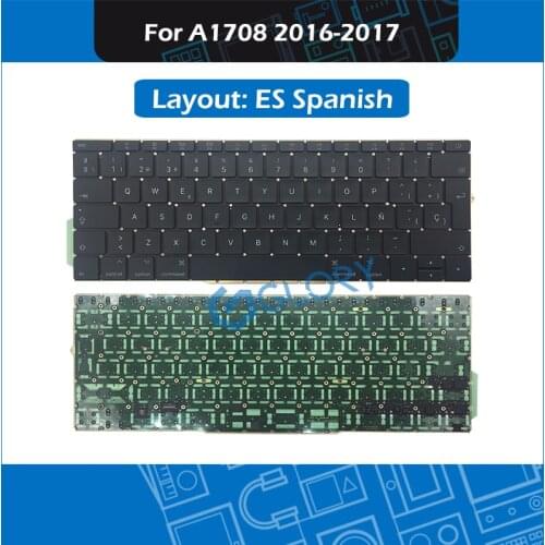 Laptop A1708 Spanish Keyboard For Macbook Pro Retina 13" A1708 ES Spain keyboard Replacement 2016 2017 Year