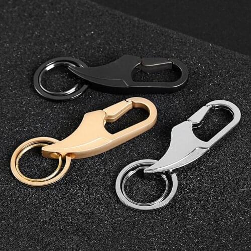 Personality creative water drop shape zinc alloy key ring for car home key pendant decoration mens key ring