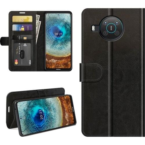 100pcs/Lot Phone Lychee Wallet Leather Case For Nokia X10 X20 G10 G20 C1 1.4 5.4 2.4 3.4 C3 8.3 5G 5.3 2.3 1.3 6.2 7.2 Plus