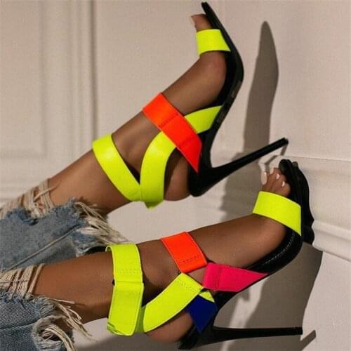 MHYONS Plus Size 42 Women Classic High Heels 11cm Fetish Sandals Female Summer Shoes Sexy Women Pumps