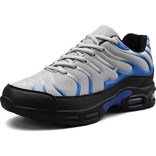 Mens Air Cushion Running Shoes Plus Size Breathable Comfortable Sneakers Non-Slip Wear Resistant Outdoor Casual Walking Shoes