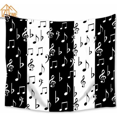 Memory Home Tapestry Polyester Wall Hanging Music Lovers Musical Notes Tapestries Bedspread Bedding Bed Cover Ethnic Home Decor