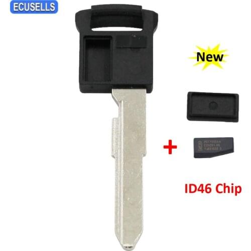 New Replacement Smart Insert Remote Emergency Key Uncut Blade for Suzuki SX4 Grand Vitara Swift XL-7 with / without ID46 Chip
