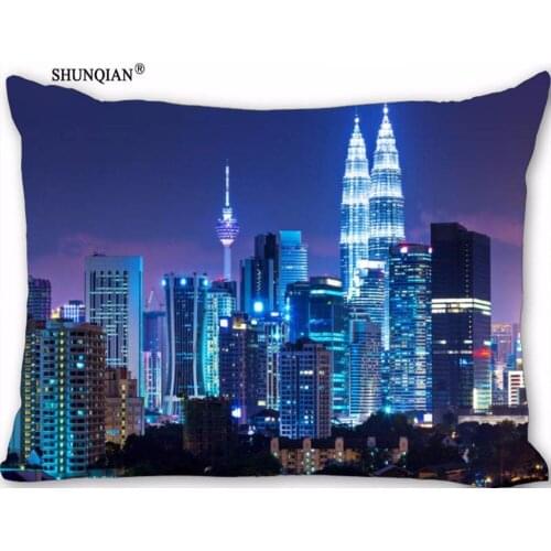 New Kuala Lumpur Pillow Case Custom Wedding Pillowcase Cover Cases Gift Zippered Rectangle Pillow Case 18-1-30