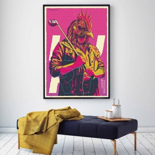 Hotline Miami Poster Hot Game Posters and Prints Canvas Painting Wall Art Picture Decoration Home Decor tableau plakat