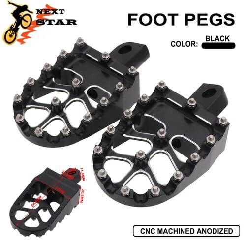Universals MX Rotating Wide Fat Footpegs Footrests Custom Davidson Foot Pegs For Harley Dyna Fatboy Iron 883 D4 Sportster XL1200
