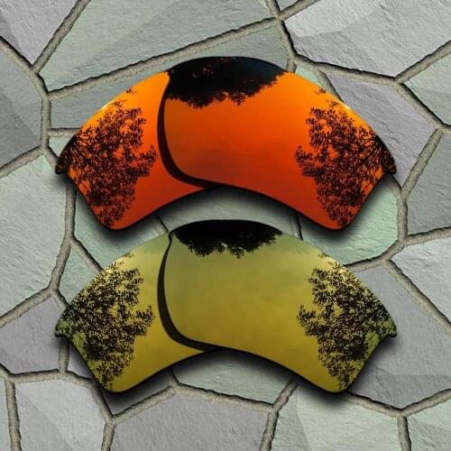 Red Orange&Yellow Golden Sunglasses Polarized Replacement Lenses for Oakley Half Jacket 2.0 XL