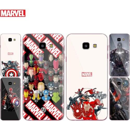 Transparent Cover Marvel Avengers superheroes For Samsung Galaxy J8 J7 J6 J5 J4 J3 J2 Duo Prime Plus Core 2018 Phone Case