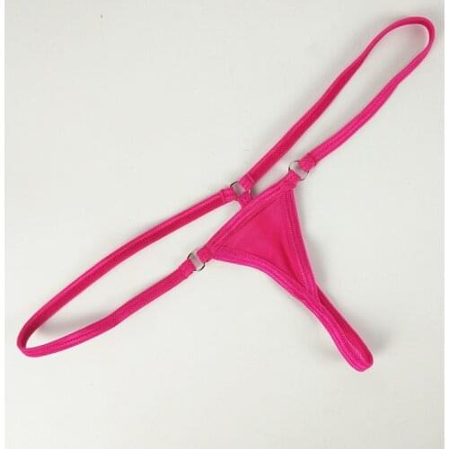 Richkeda Store New Sexy SUPER Mini Micro Thongs G-strings Low Waist Women Mesh Transparent Bikini Tangas T Back Panties Erotic