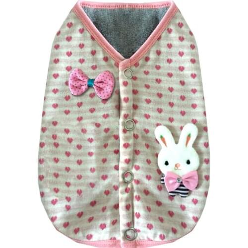 Dog Cat Hoodie Sweater Polka Dot Pet Puppy Fleece Vest Jacket for Dogs Cats Small Medium