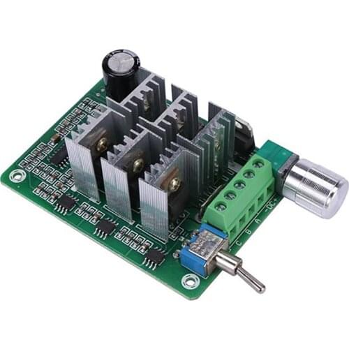 15A BLDC Three-Phase Sensorless Brushless Motor Speed Controller Fan Drive DC 5-36V 12V 24V With Potentiometer Switch